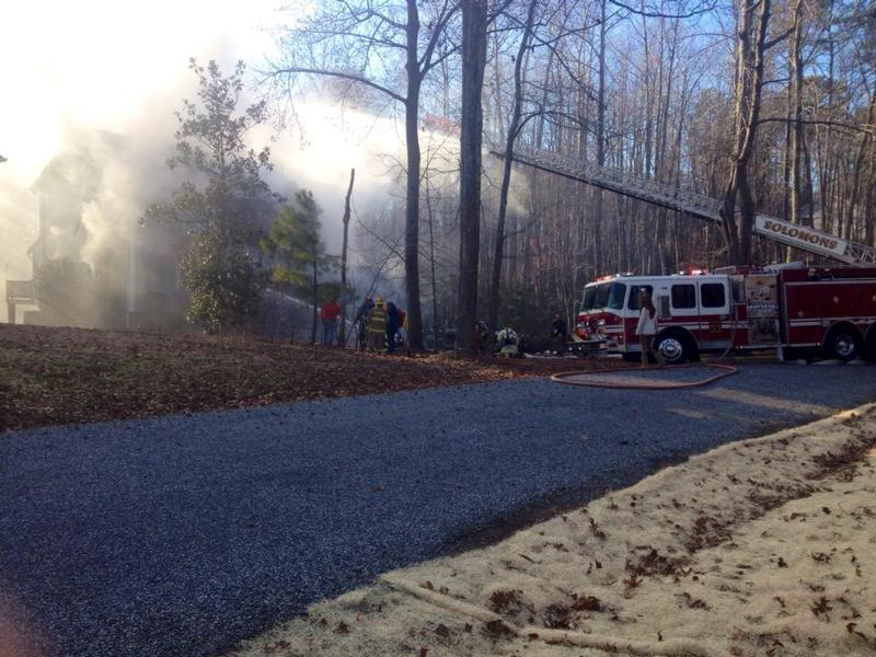 1st Due Working House Fire - Solomons Volunteer Rescue Squad & Fire ...